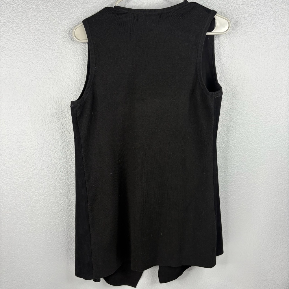 Calvin Klein Black Suede Vest - Picture 4 of 5
